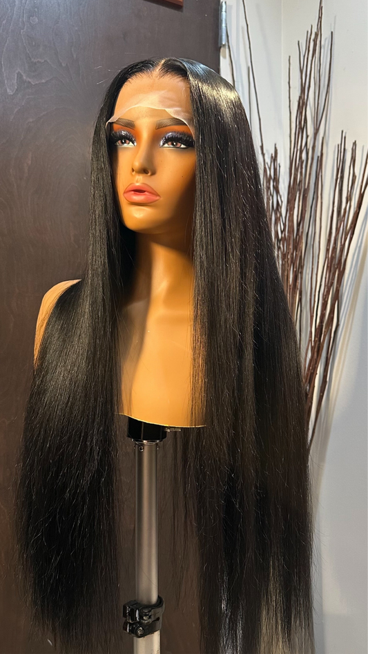 Jet Black Straight Wig
